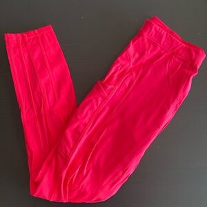 Bright pink leggings